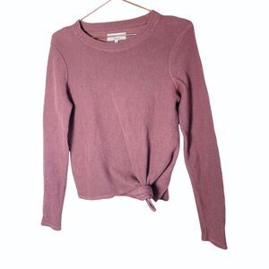 EUC Madewell Texture & Thread Mauve Ribbed Top XS